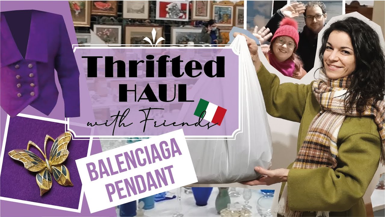 THRIFTED HAUL!!! New BALENCIAGA jewel from Vinted & other vintage clothes!