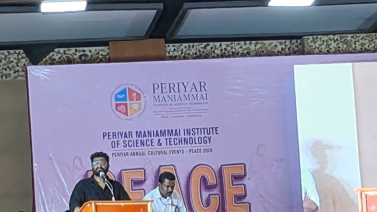 Mithran, film director in PMIST 