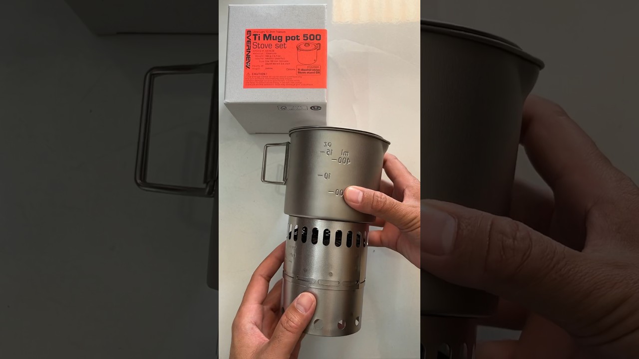 EVERNEW ti Mug pot 500 stove set - Titanium set