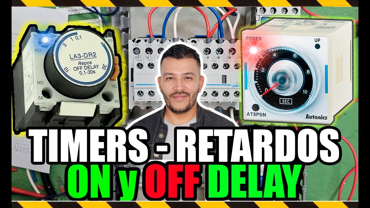 Comparativa Retardo Timer ON vs OFF DELAY Temporizadores