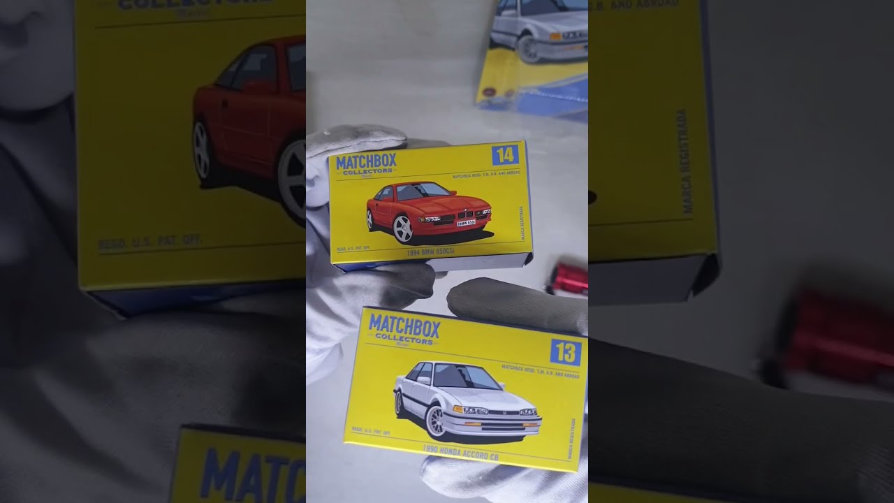 Unboxing Matchbox Collectors 1994 BMW 850CSi & 1990 Honda Accord CB