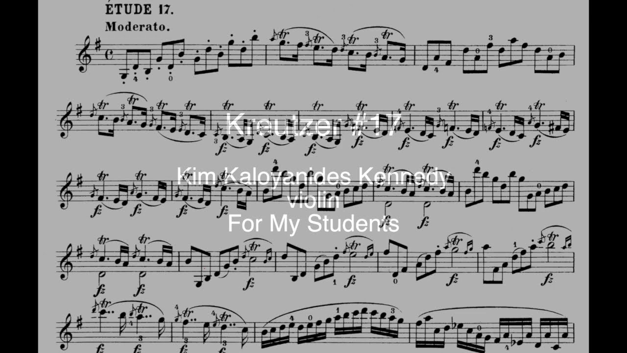 Kreutzer 17   Kim Kaloyanides Kennedy, violin