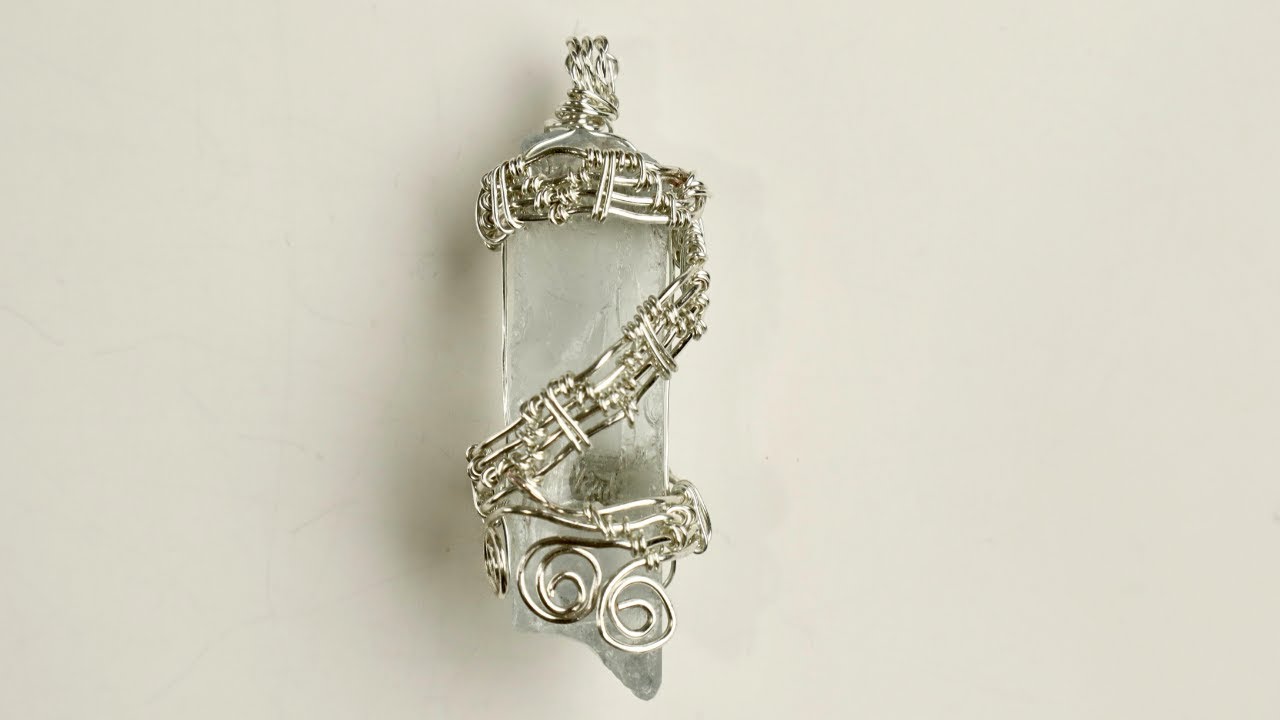 Wrapped Crystal Pendant // Day 7 of the 10 Day Beginner Wire Weaving Challenge Tutorial