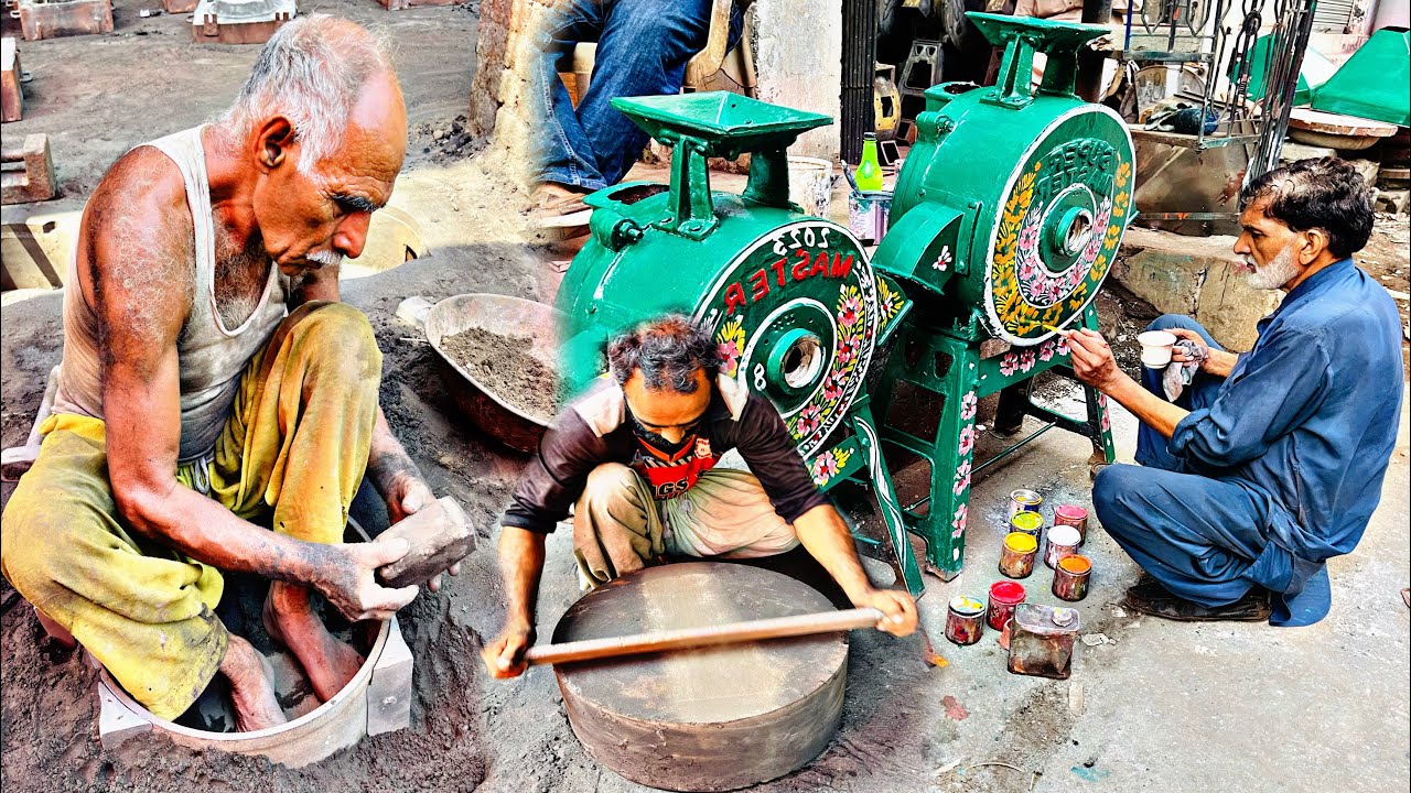 Incredible Techniques of Manufacturing Wheat Grinding Flour Making Machine by Expert Workers
