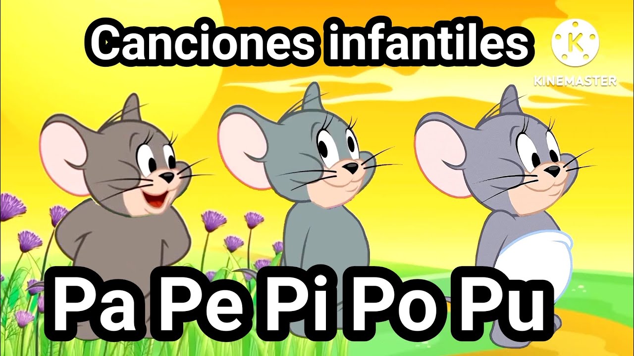 La Canción infantiles de tuffy Pa Pe Pi Po Pu bailando los ratónes