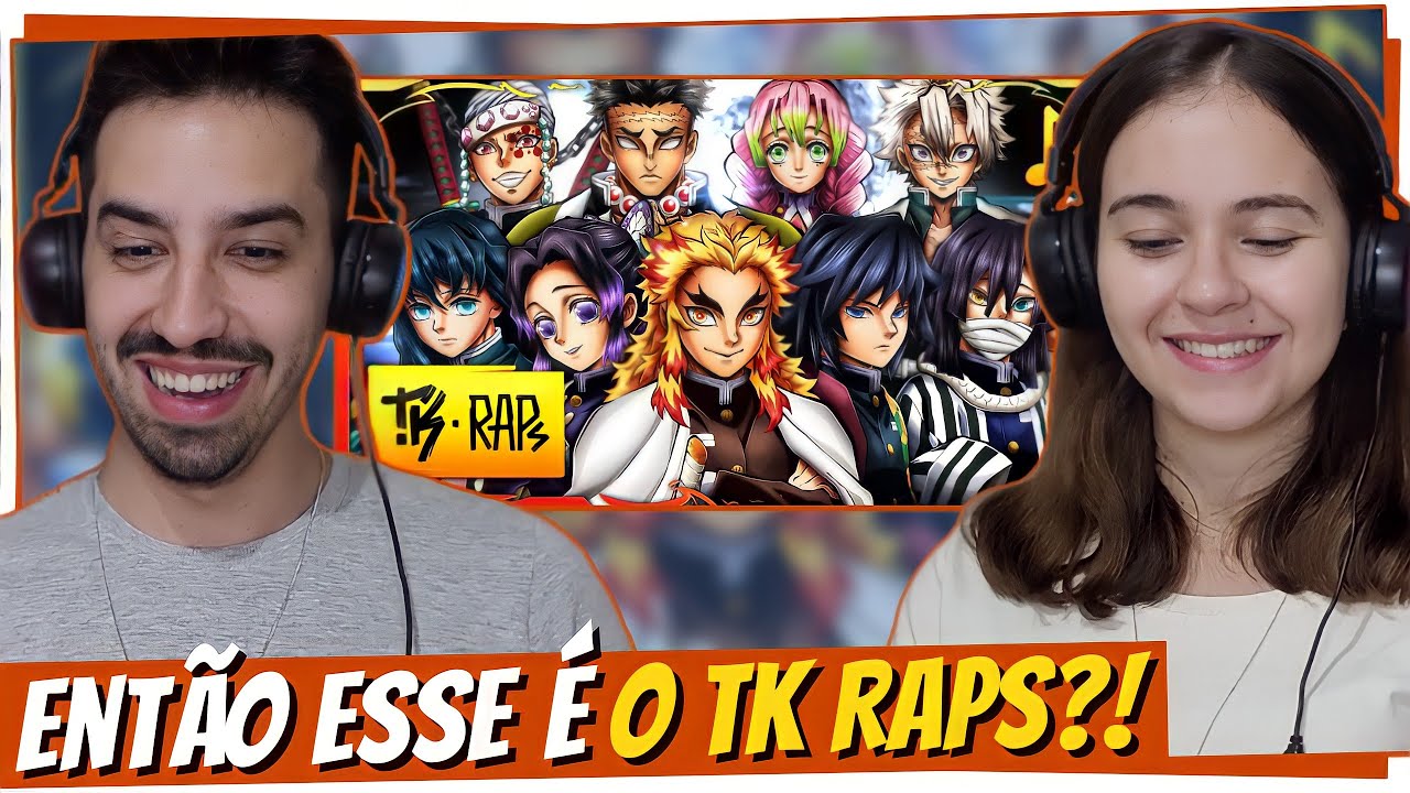 React Rap dos Hashiras | Pilar da Respiração (Demon Slayer) | TK RAPS | React em Casal