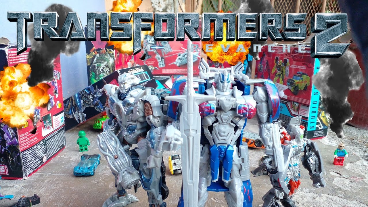 TRANSFORMERS la venganza de los humanos y decepticons (stop motion)