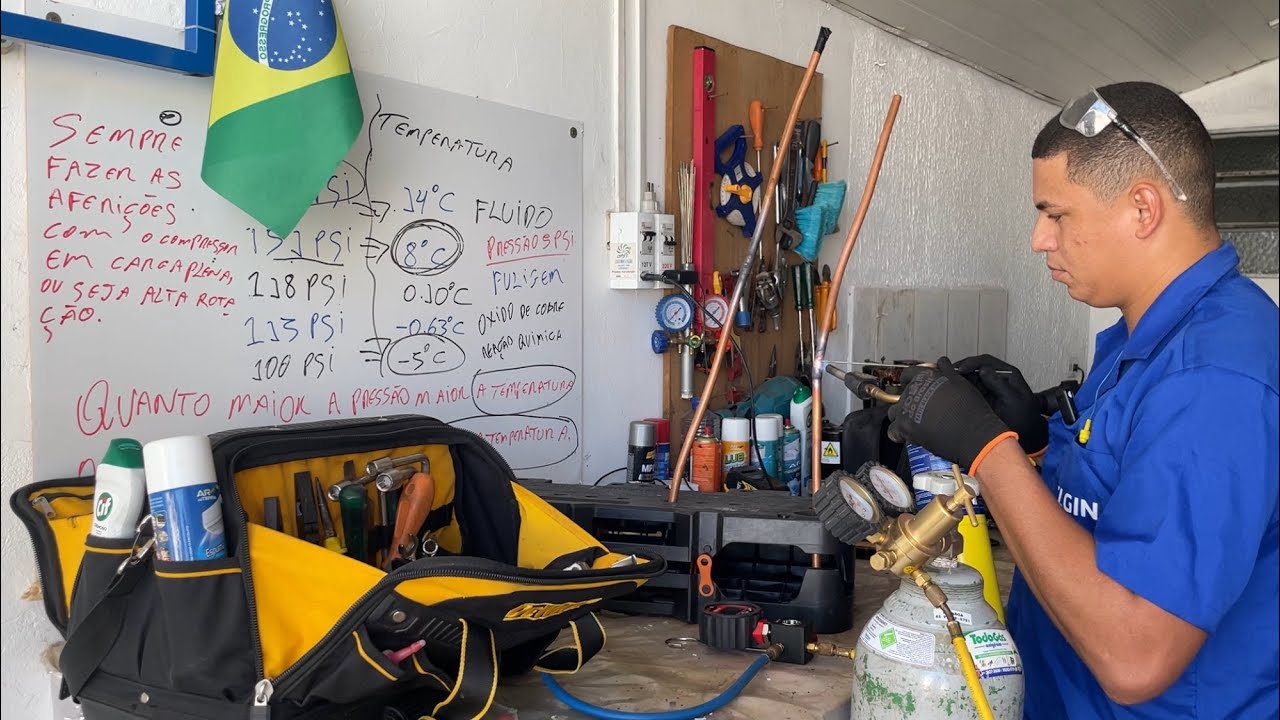 Solda “brasagem” com nitrogênio
