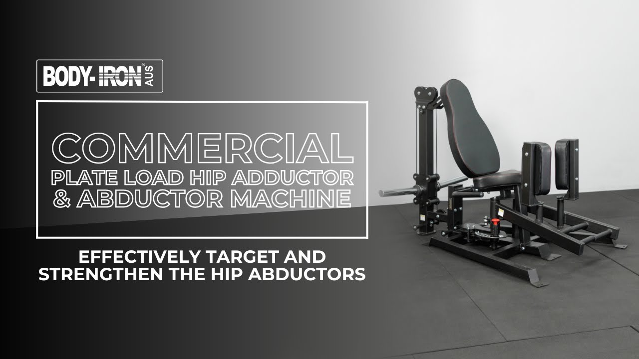 Body Iron Commercial Plate Load Hip Adductor & Abductor Machine