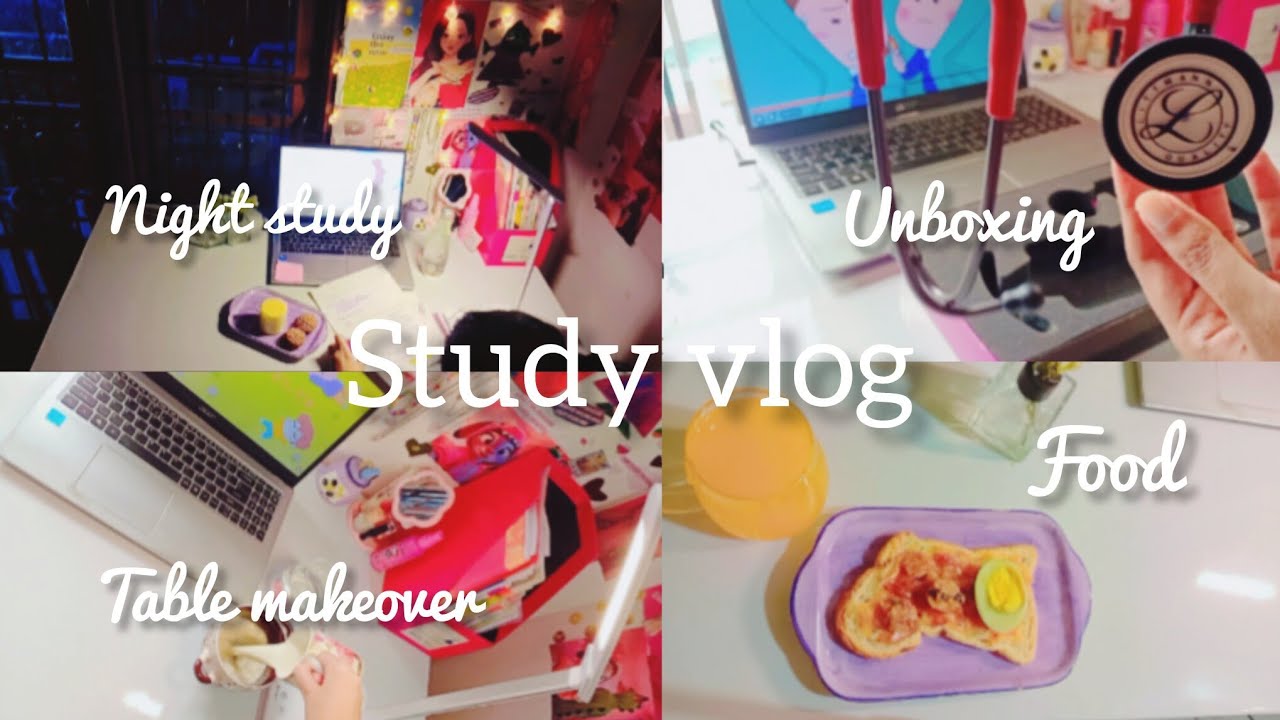 Medical student's day in life 🩺📖📚 Decorating my study table + productive study vlog  #aesthetic 