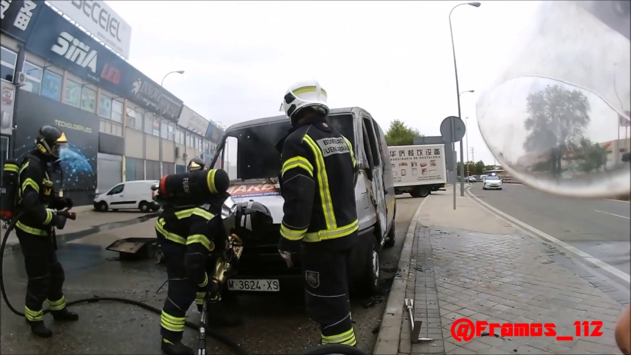 Bomberos Incendio Furgoneta