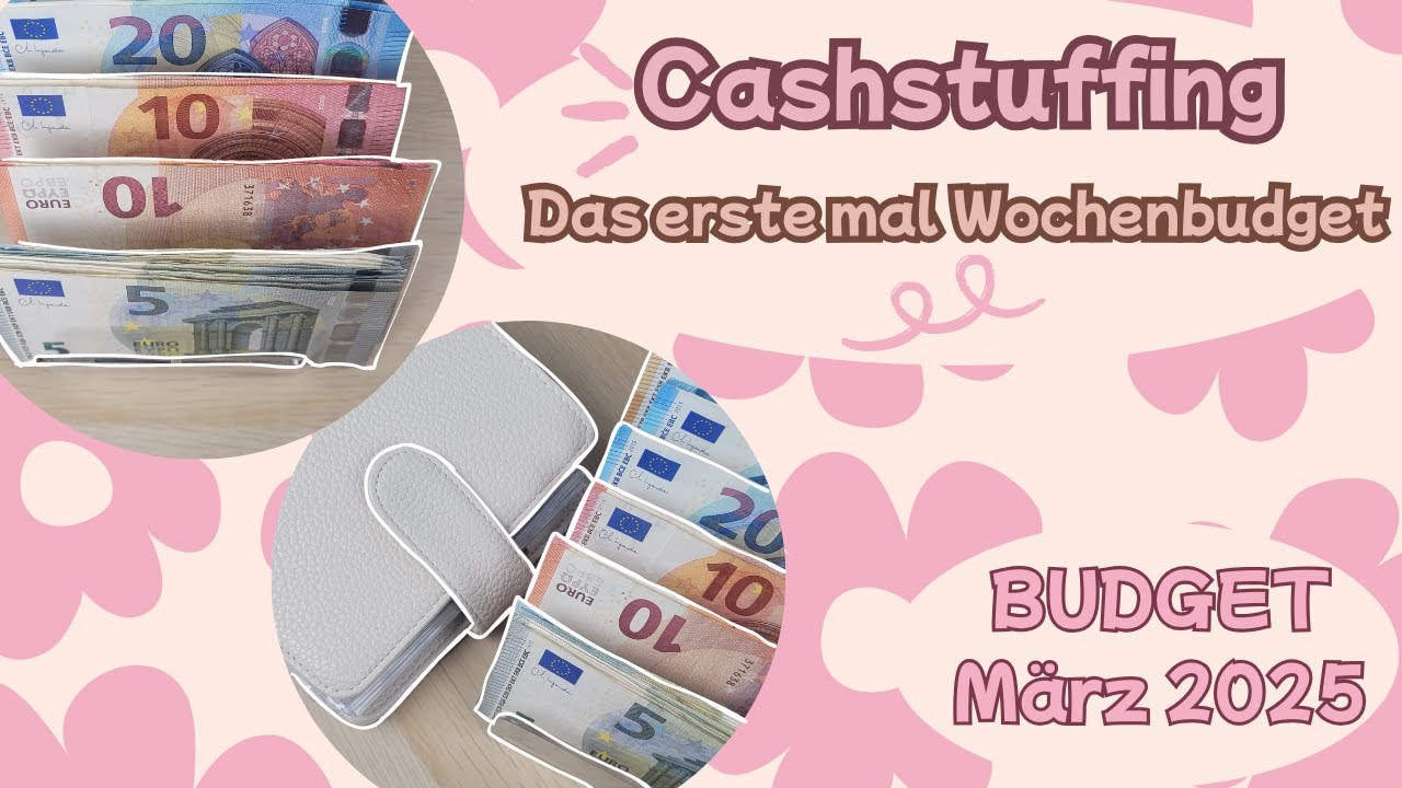 Umschläge für den März befüllen 🌼I So teile ich das Geld für Woche auf 💵