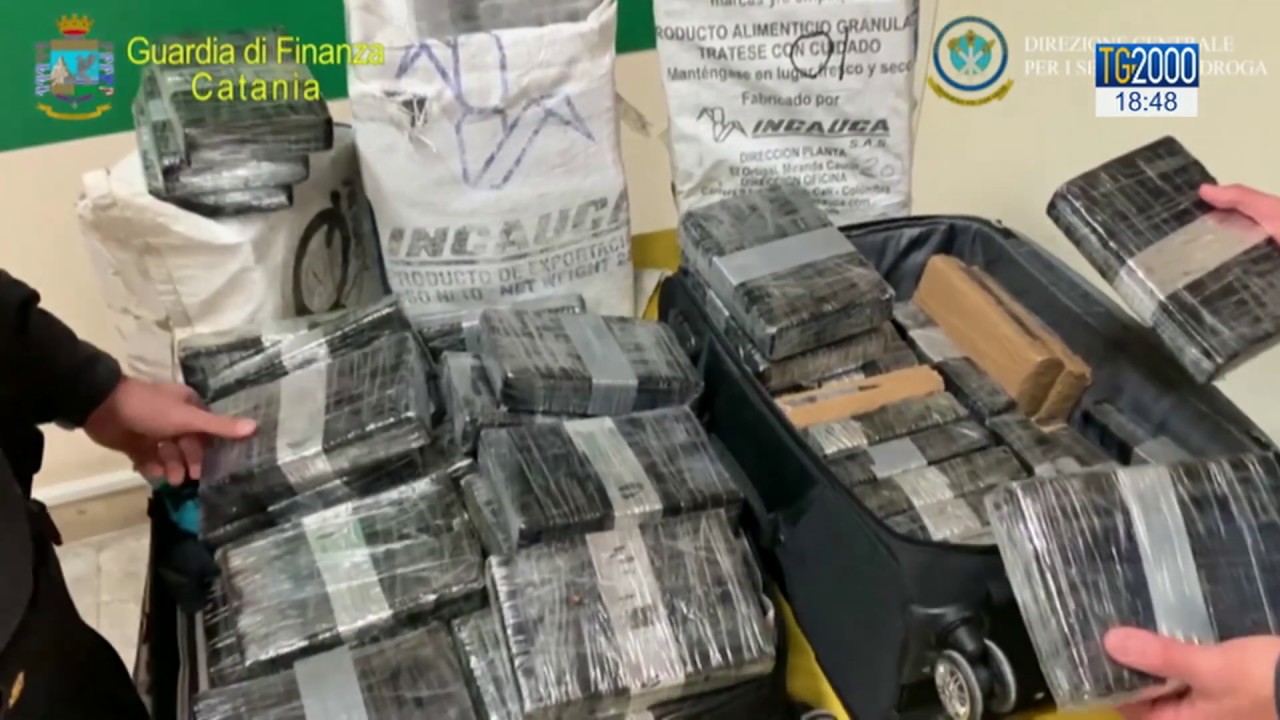 Traffico di droga tra Italia e Colombia, maxiblitz della Guardia di Finanza