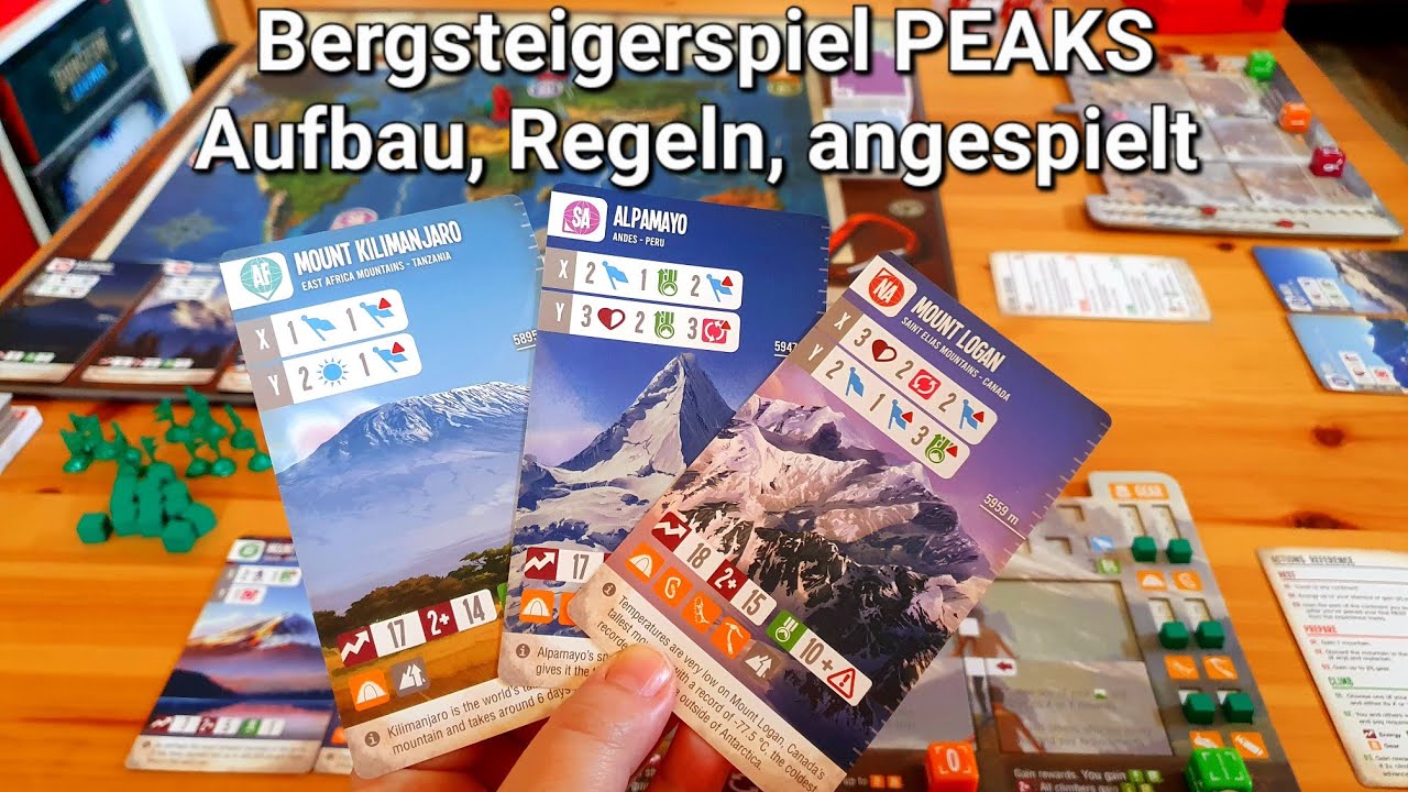 PEAKS, Berge bezwingen // #brettspielvibes