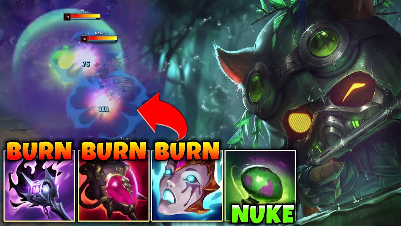 When EVERY SHROOM turns into a TACTICAL NUKE (FULL BURN TEEMO)