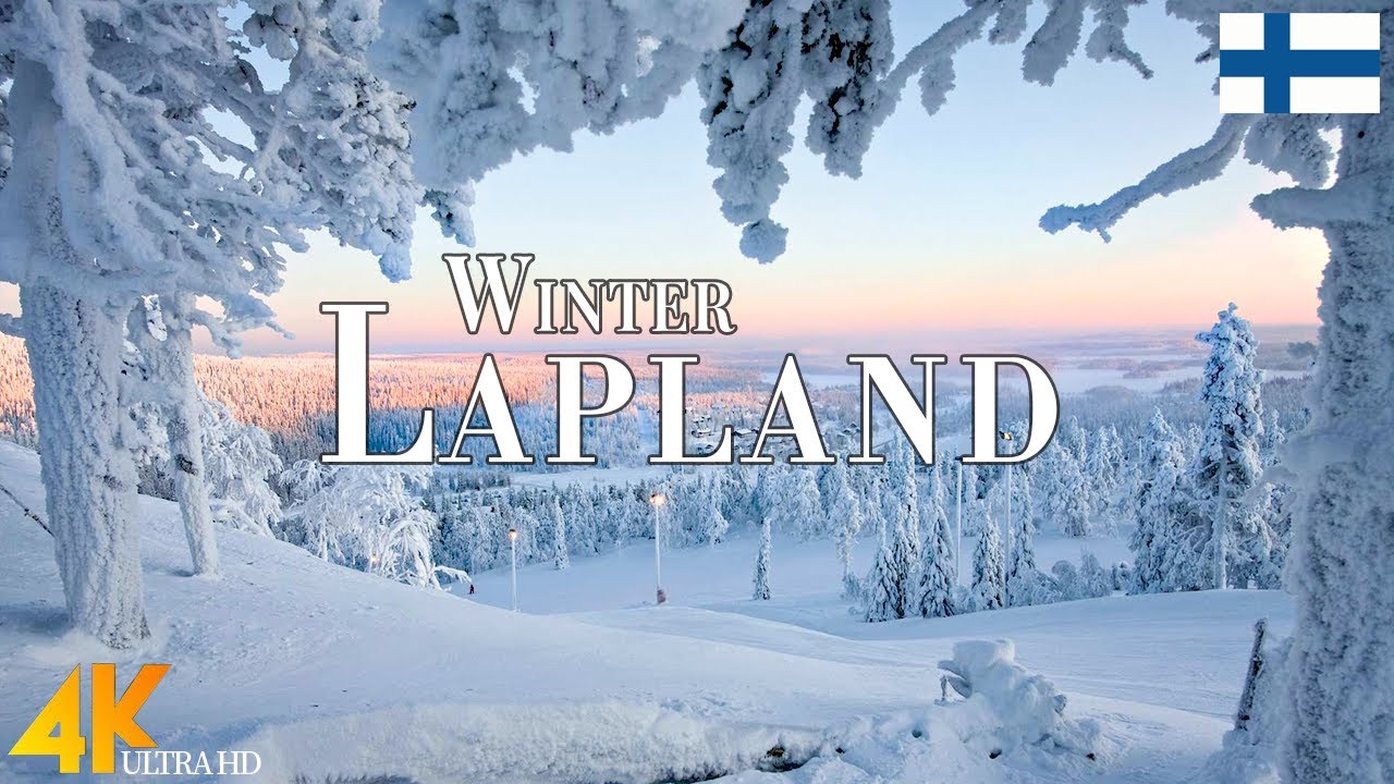 Winter Lapland 4K Ultra HD &bull; Enchanting Winter Wonderland, Relaxation Film with Christmas Music.