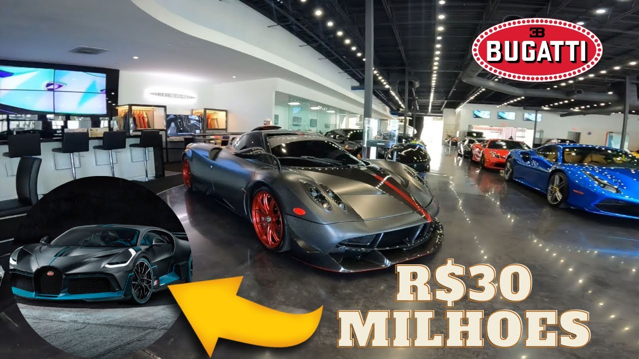Onde os bilion&aacute;rios compram carros em Miami. #bugattidivo #pagani #ferrari #porshe