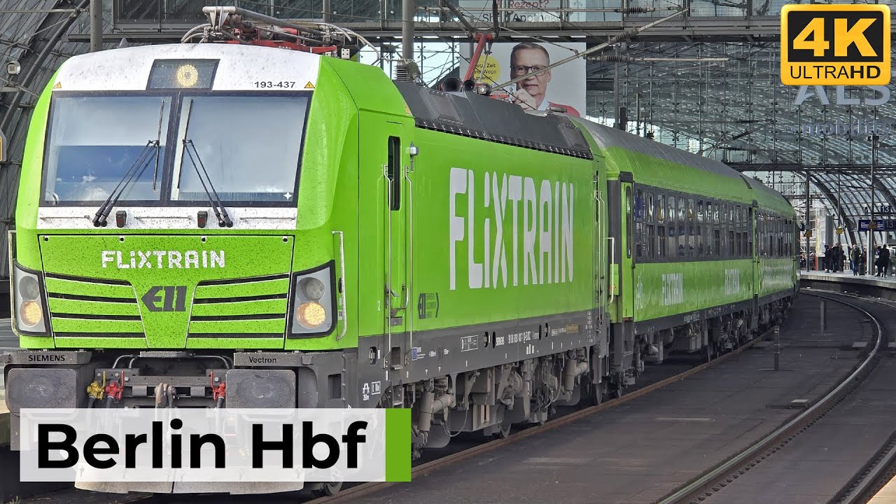 Berlin Hbf 05.04.2025 - FlixTrain, internationale ECs, ICEs & Regionalzüge im Frühjahrsverkehr