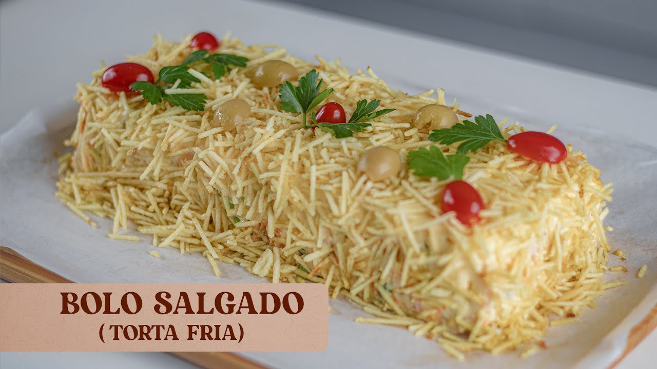 TORTA FRIA DE FRIOS. O MELHOR BOLO SALGADO QUE JÁ FIZ!