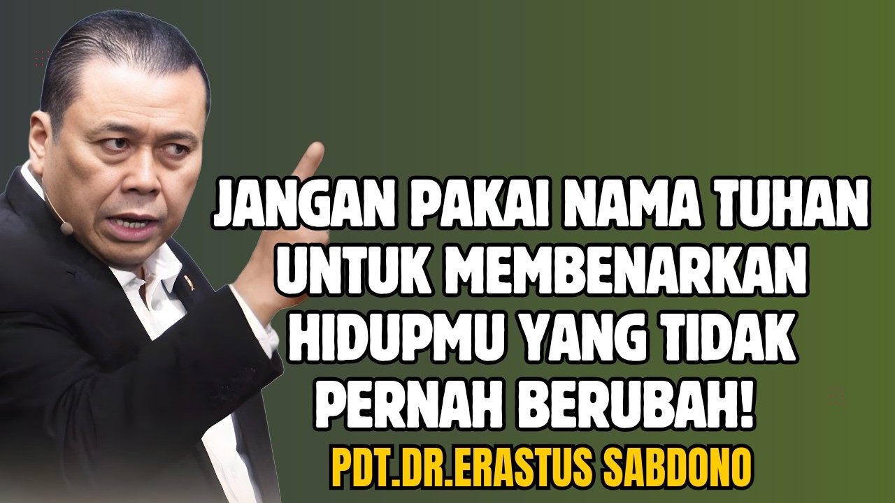 JANGAN PAKAI NAMA TUHAN UNTUK MEMBENARKAN HIDUPMU YANG TIDAK PERNAH PERUBAHAN!! |