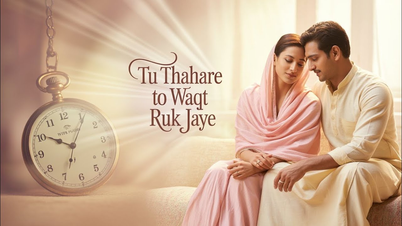 Tu Thahare Waqt Ruk Jaye | Romantic Hindi Love Song | Timeless Feelings ✨#trending2025 