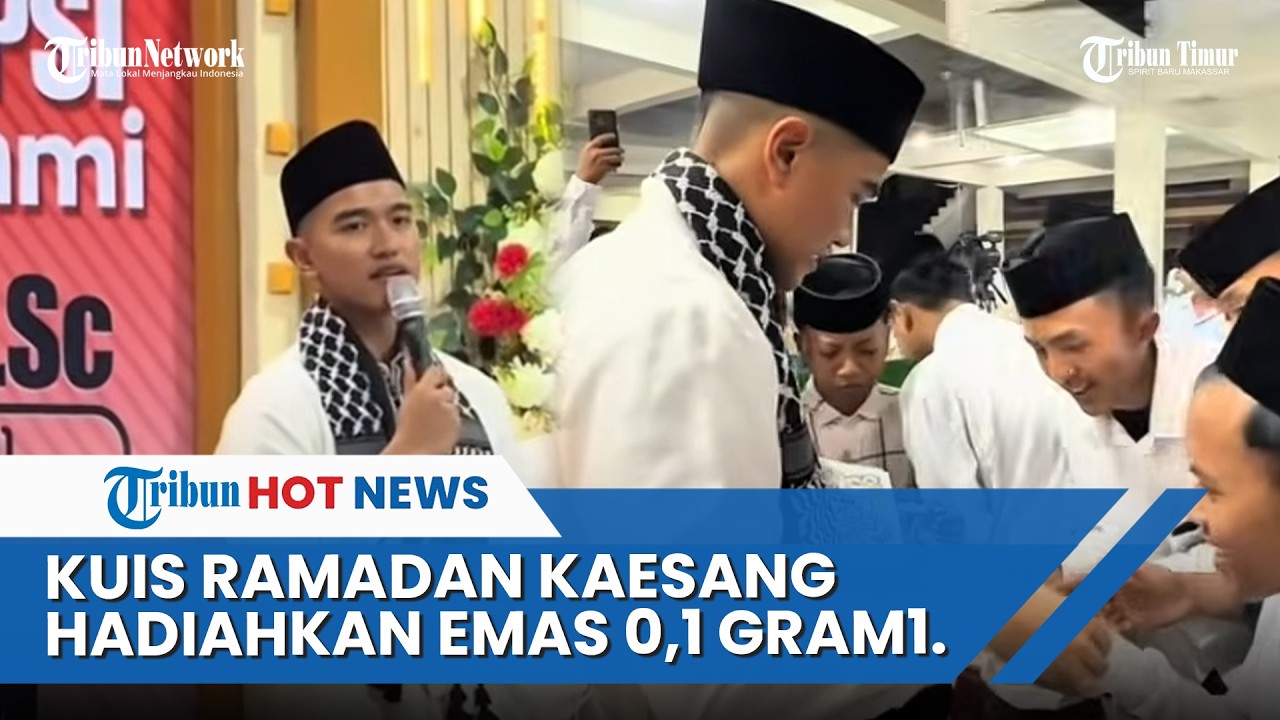 Kaesang Pangarep Bagikan Emas ke Santri Lewat Kuis Ramadan di Pesantren Probolinggo