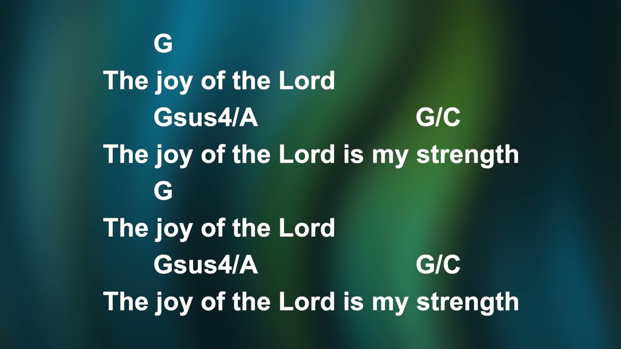 The Joy || Lyrics and Chords || Congregational key