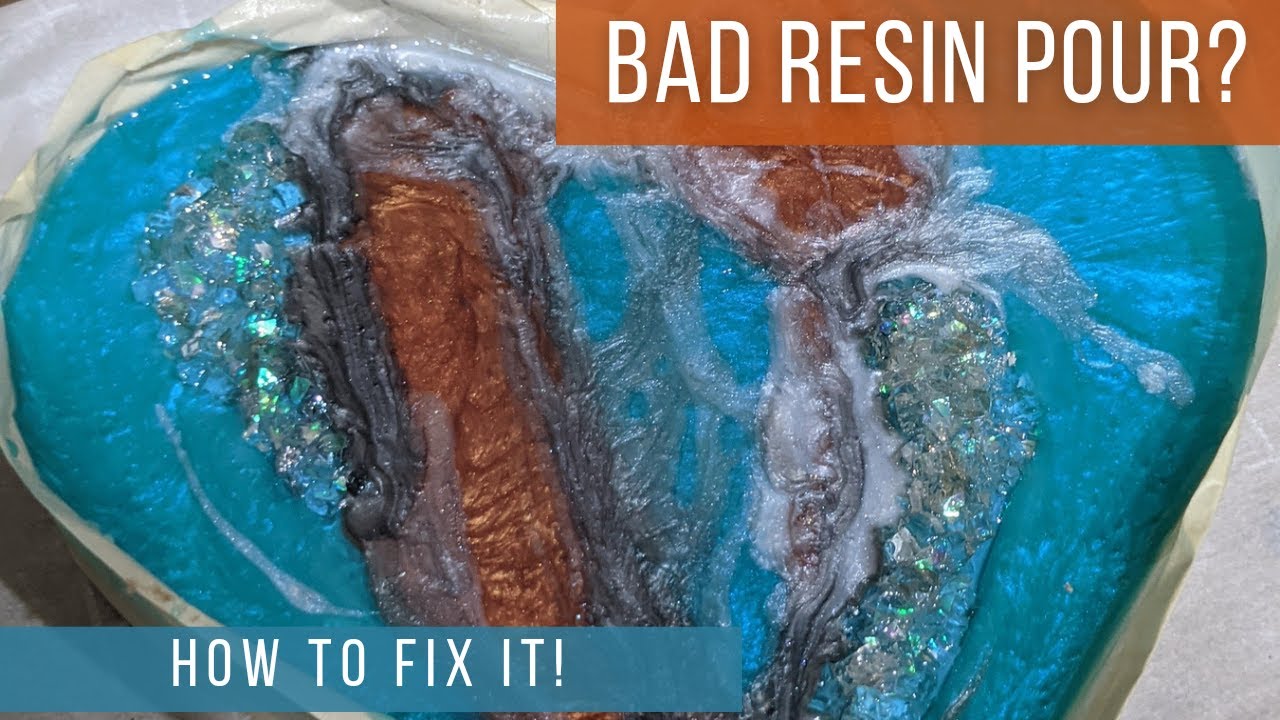 Fixing a Resin Geode Pour on Wood
