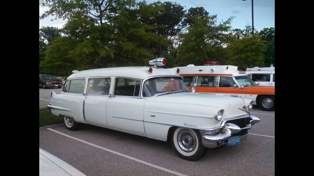 A Walk About the Cadillac hearses ambulances and limos at the 2016 Professional Car Society meet
