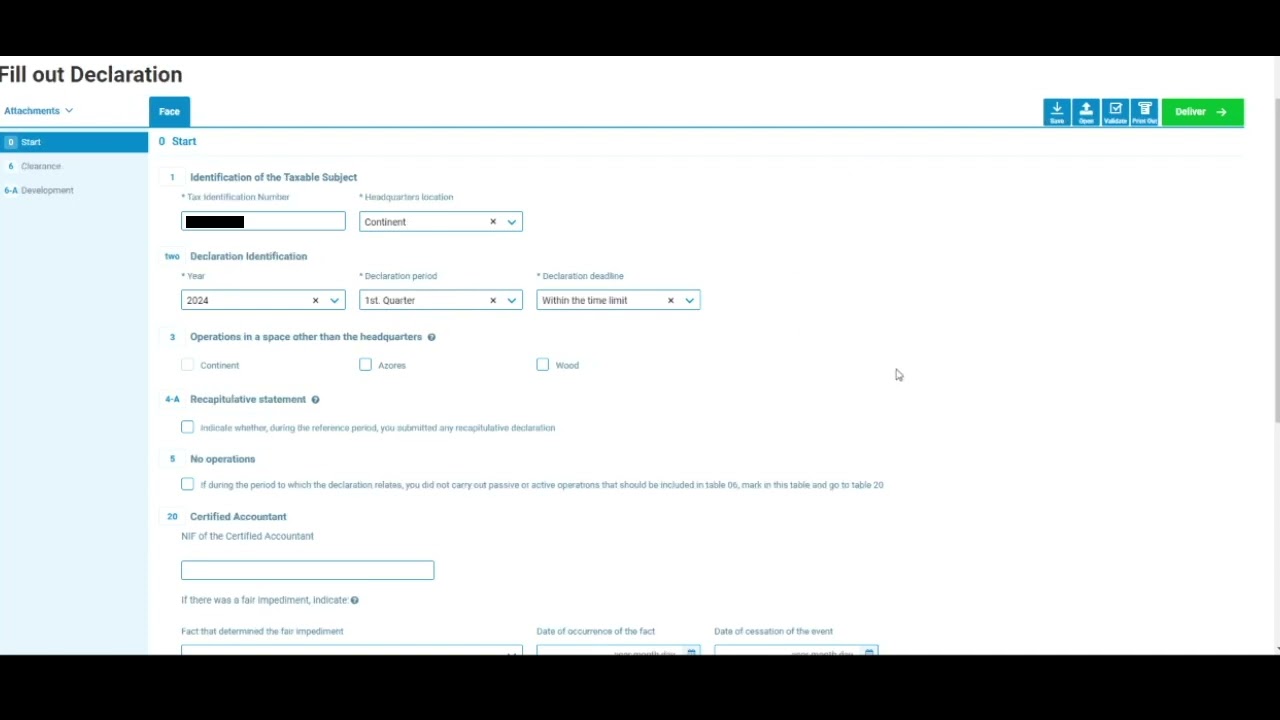 (Step 3) Step by steps on how to declare  your  IVA (VAT) online with ZERO earnings in Portugal 2024
