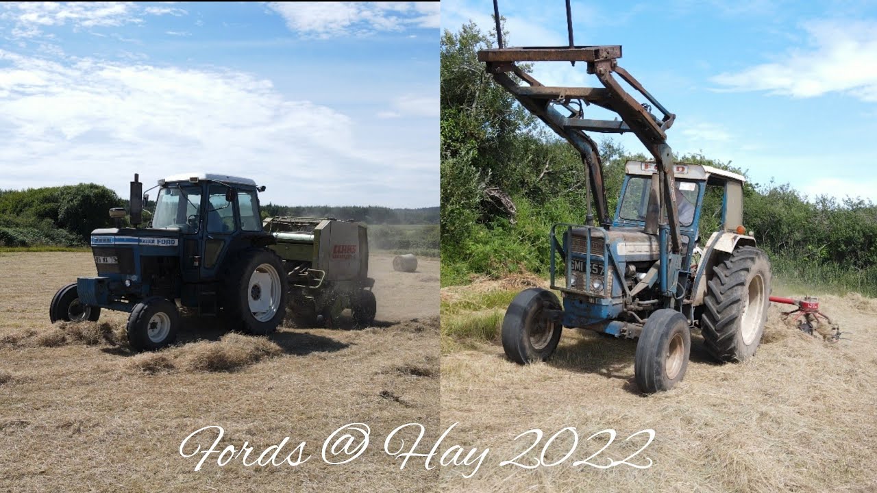 Classic Haymaking 2022 ~ Baling and Raking Hay ~ Ford 7700 & 5000 ~ Old School