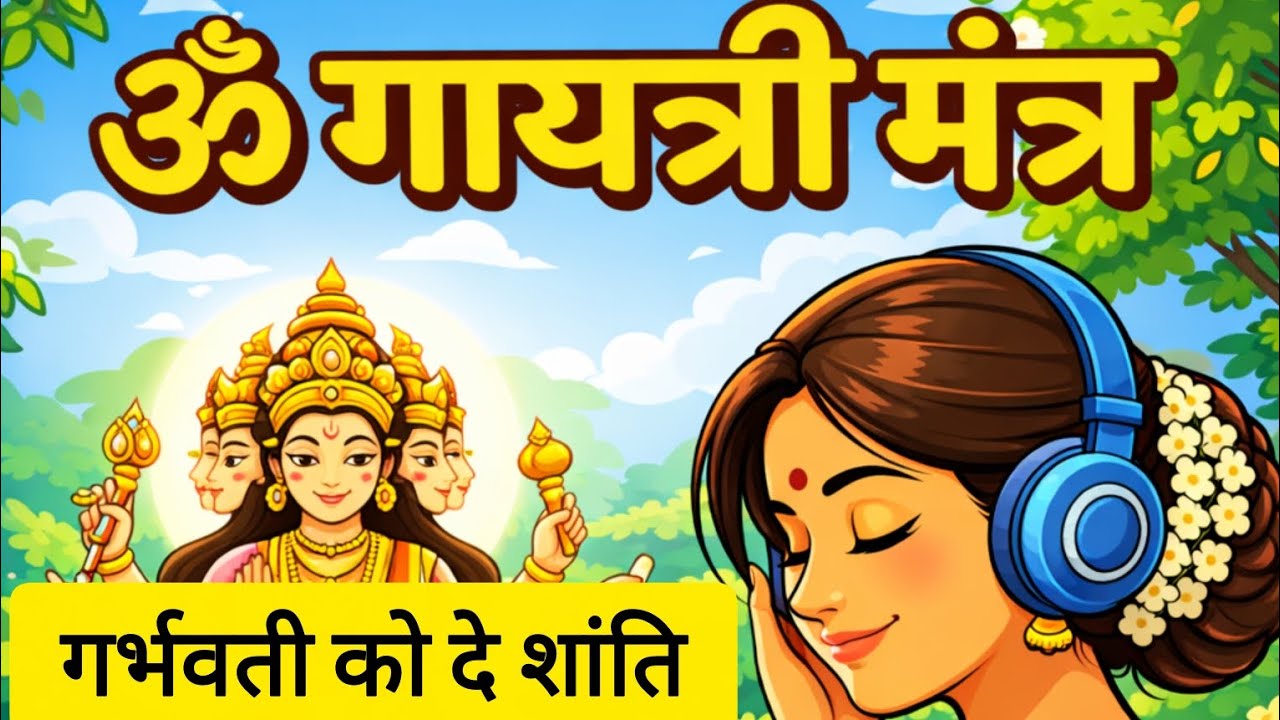 गायत्री मंत्र।Gayatri mantra। गर्भ संस्कार।गर्भ को शांत कैसे महसूस करे।शांति मंत्र।शांति।