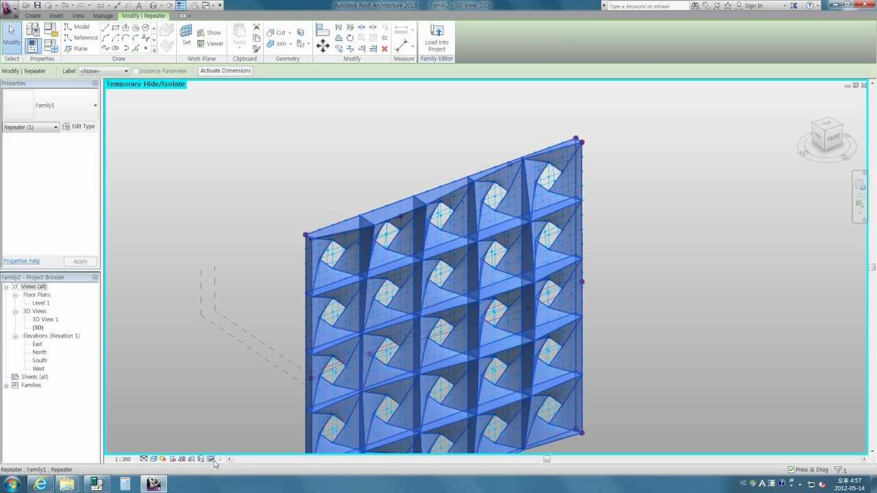 Revit Tips - Using Adaptive Component with Multi Surfaces in Revit 2013