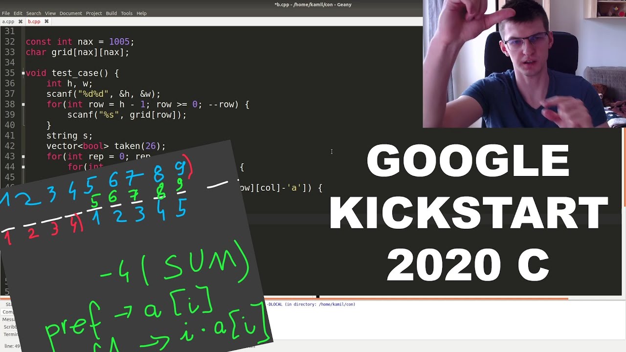 Google Kickstart 2020 C &mdash; скринкаст и комментарии