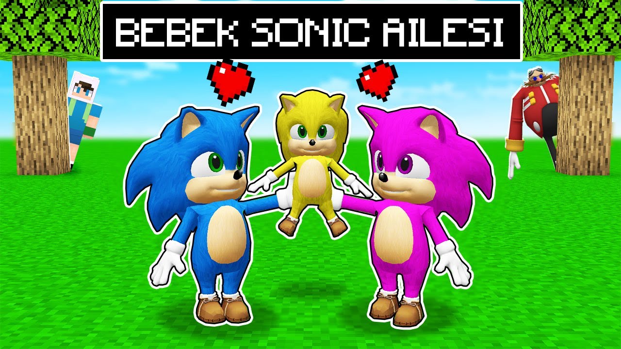 BEBEK SONIC'IN &Ccedil;OCUĞU OLDU - 😨 Minecraft