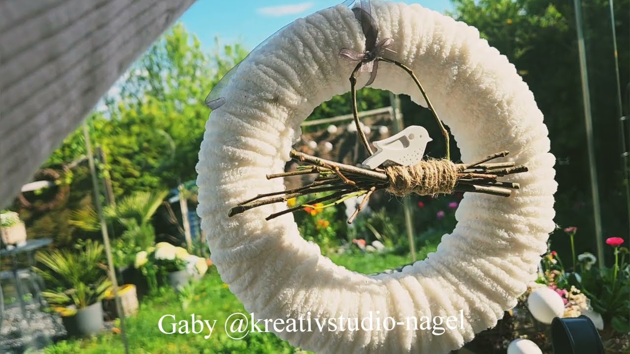 🐦 Kleiner Vogelanhänger basteln – DIY für Fenster & Kranz