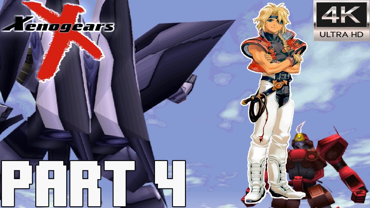 Xenogears 100% WALKTHROUGH 4K | FULL GAME | Part 4 - AVEH TRANSPORT SHIP - PIRATES - STALACTITE CAVE