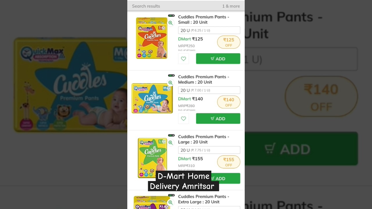How to order online form d mart ready app , my 1st order and  Review