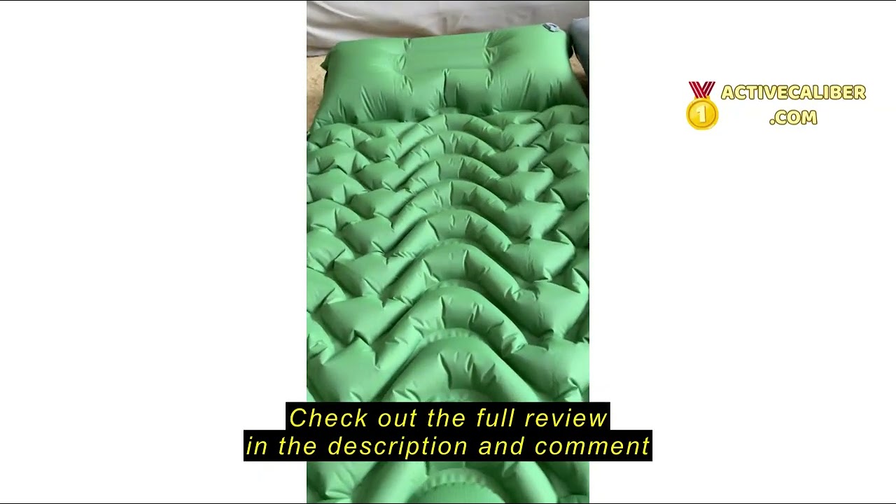 Review MEETPEAK Sleeping Pad, Extra Thickness Inflatable Camping Sleeping Mat with Pillow Built-in F