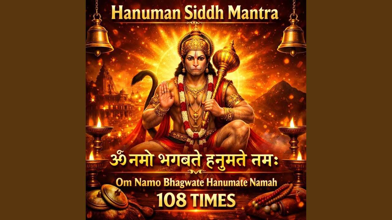 Hanuman Siddh Mantra | Om Namo Bhagwate Hanumate Namah 108 Times