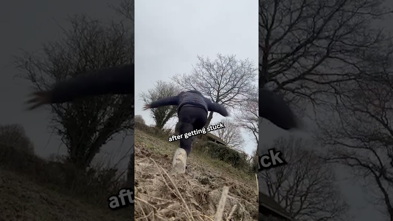 Girl Faceplants Mud After Getting Stuck 😂