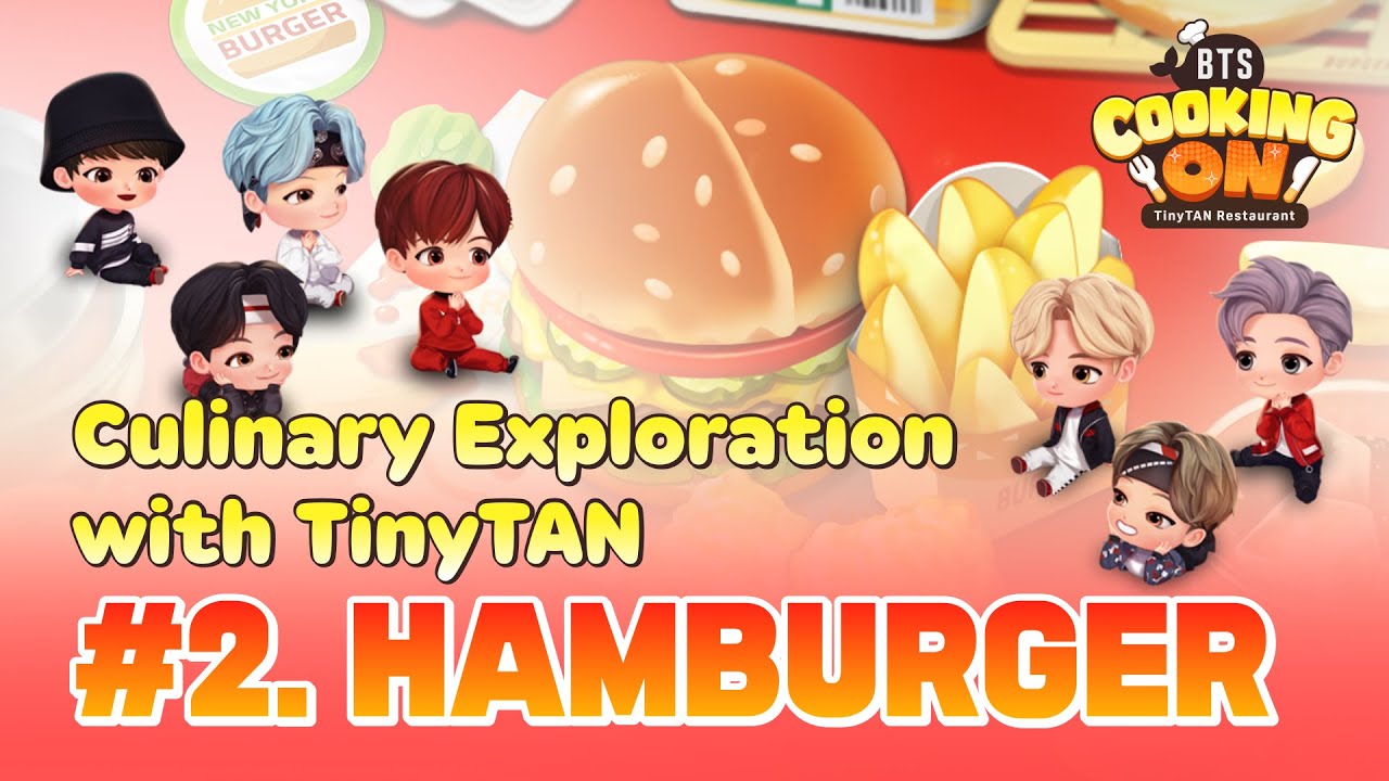 [BTS Cooking On: TinyTAN Restaurant] Culinary Exploration with TinyTAN #1. Hamburgers😋