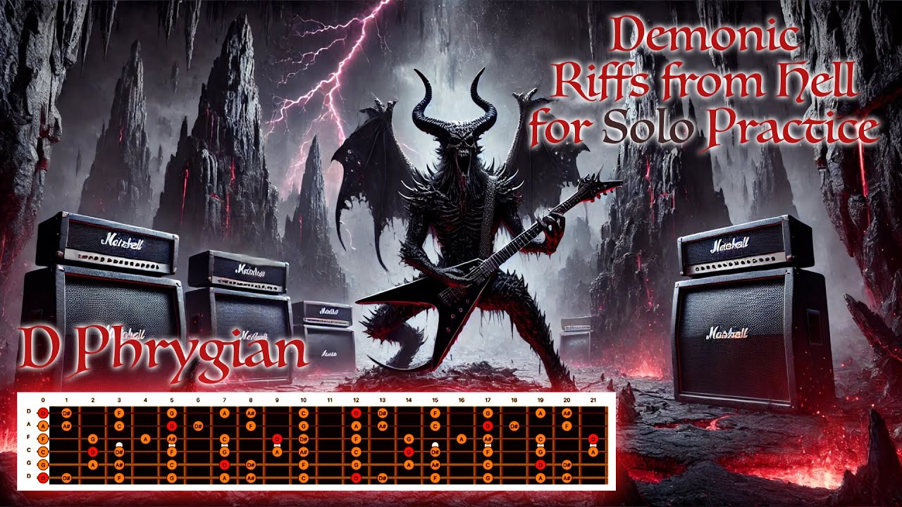 Metal Backing Track in D Phrygian - 120 bpm | D Standard Tuning
