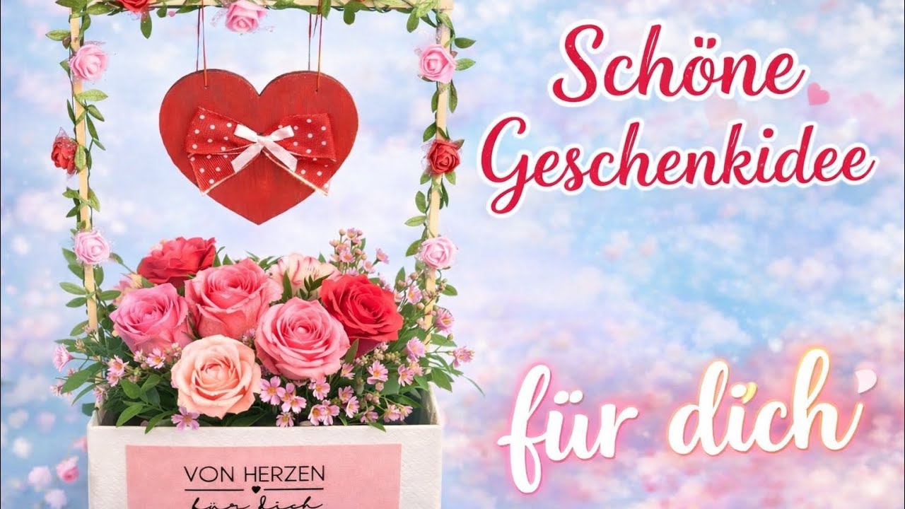 Einfache DIY Geschenkidee für Valentinstag 