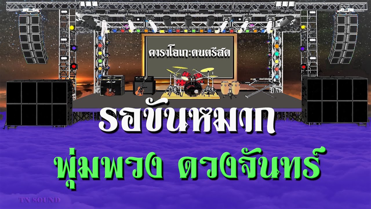 รอขันหมาก - พุ่มพวง ดวงจันทร์ / Karaoke คาราโอเกะ