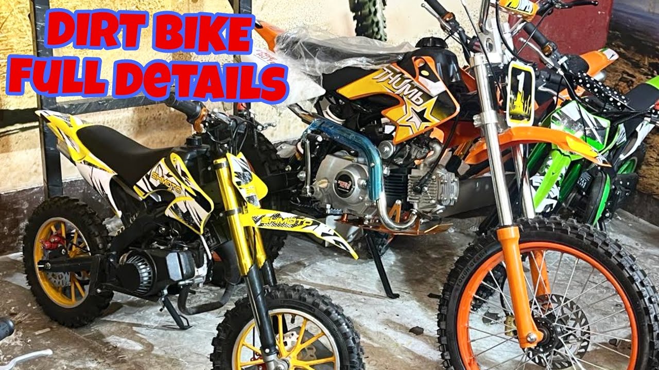 125 cc and 49 cc dirt bike details