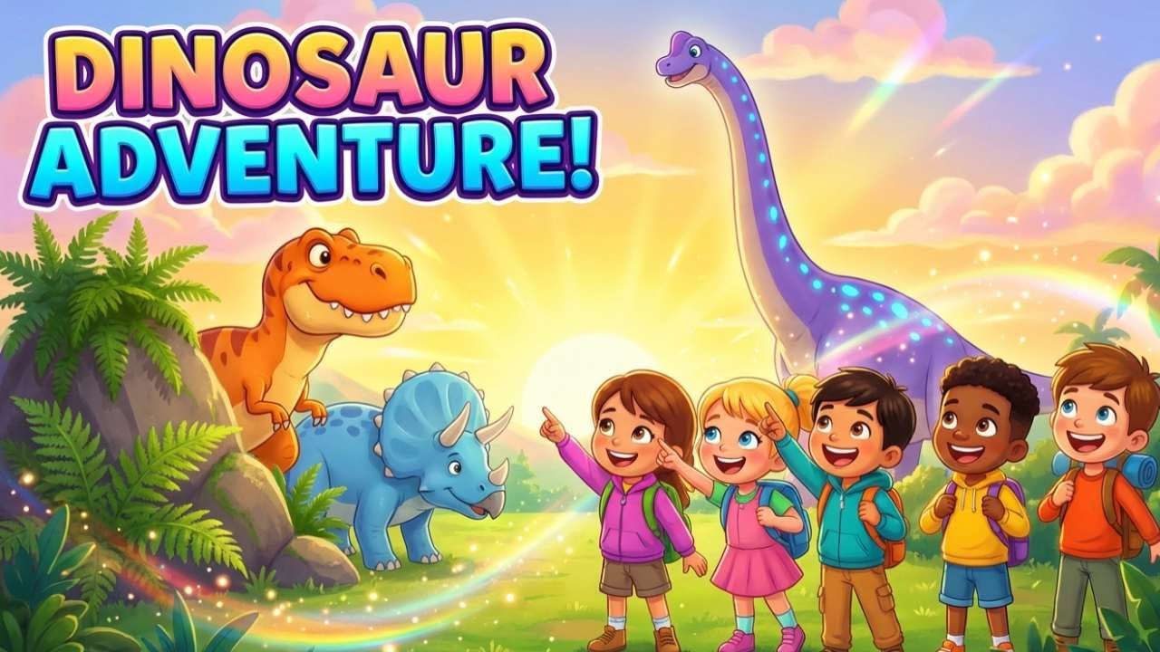 Kids Dinosaur Adventure 🦕 | Meet the Dinosaurs | Fun Learning Song
