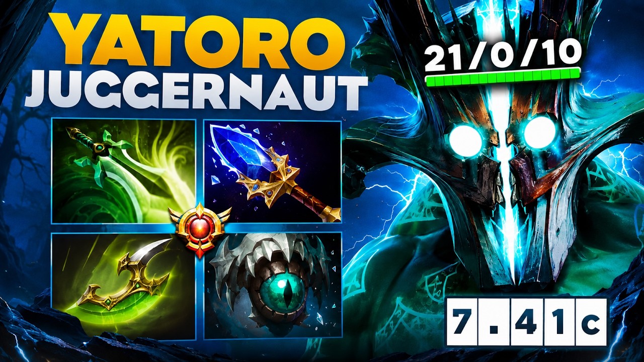 YATORO НА НОВОМ ДЖАГЕРНАУТЕ ТАЩИТ ИГРУ! ДЖАГЕР ВЕРНУЛСЯ🔥❘ Yatoro Juggernaut 7.41c