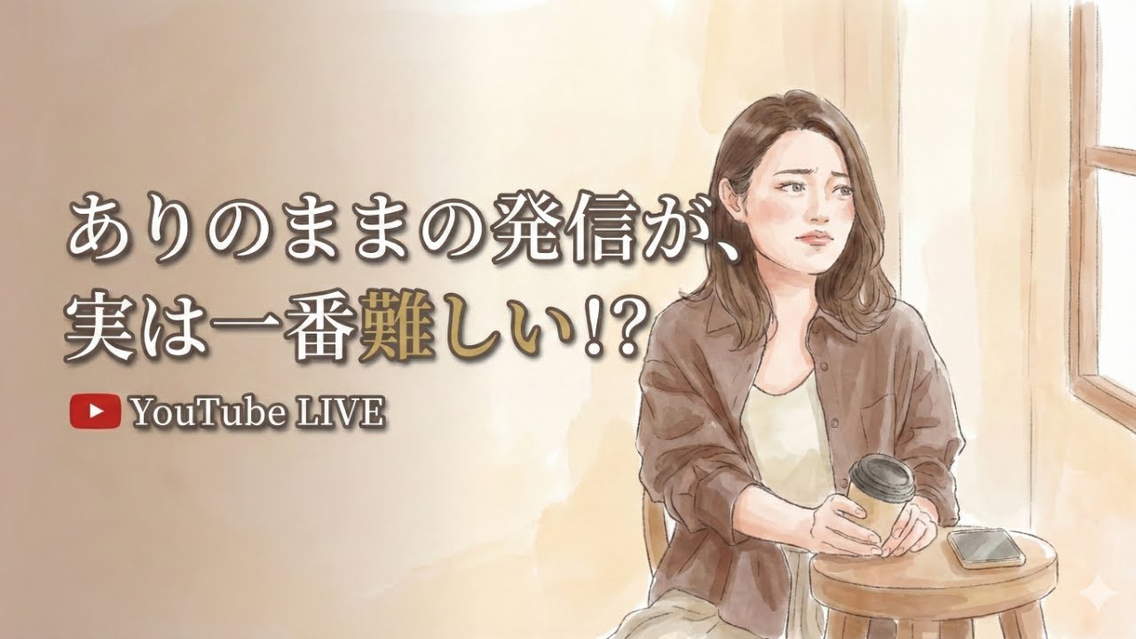 ありのままの発信が一番難しい、という真実。