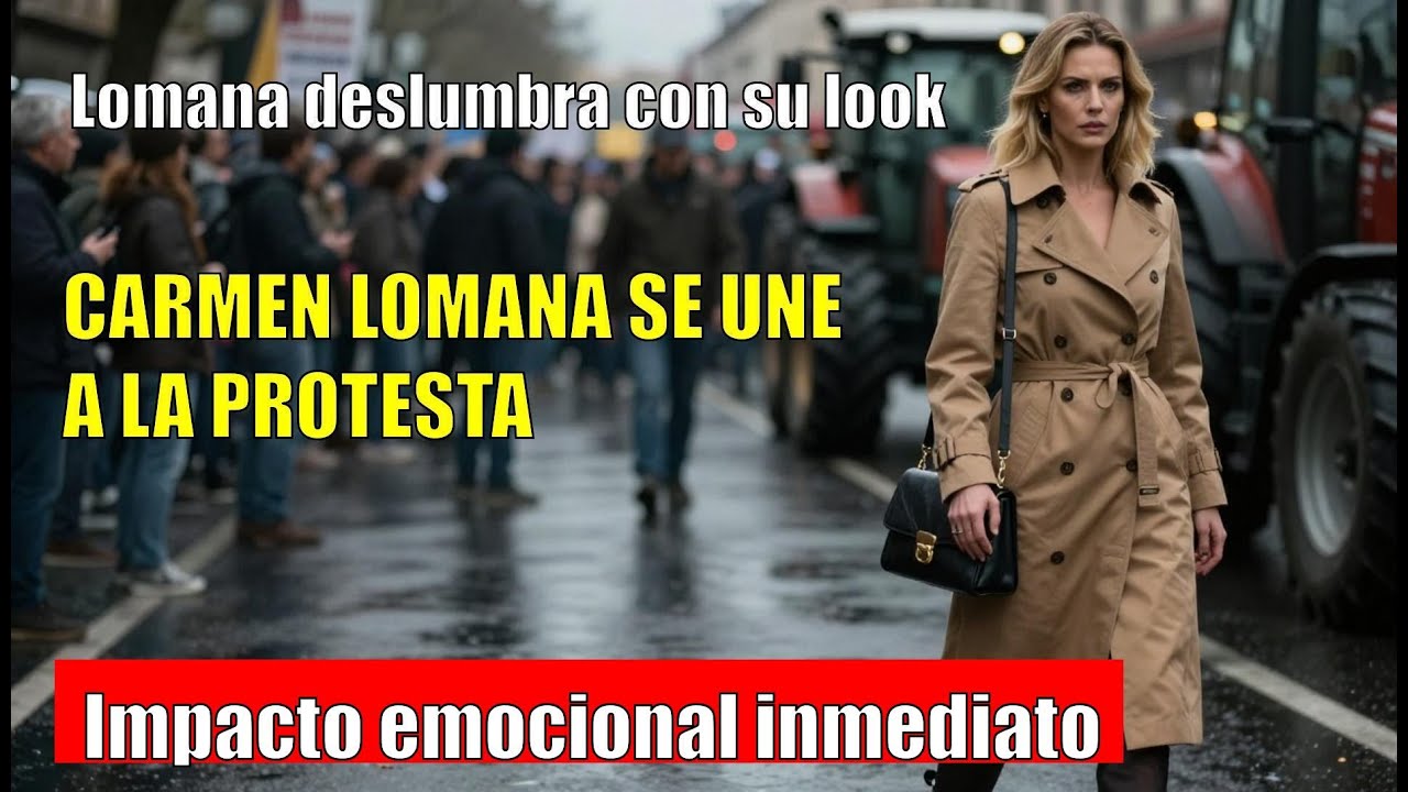 Carmen Lomana SORPRENDE en la huelga de tractores